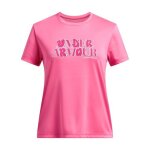 Under armour t - shirt fille tech? wordmark - rose manches courtes ua tech�