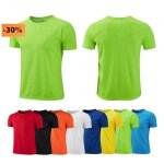 T - shirt homme sport just cool anti - transpirant vert fluo