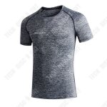 T - shirt homme - tech discount - d�bardeur gris - slim fit - manches courtes - taille xl