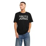 T - shirt - jack & jones - noir - 100% coton - col arrondi - homme