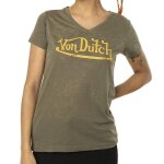 T - shirt kaki femme von dutch classic
