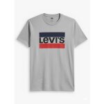 T - shirt levis sportswear graphic tee gris