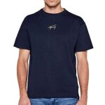 T - shirt marine homme tommy hilfiger signatu