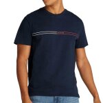T - shirt marine homme tommy hilfiger slim entry graph