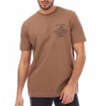 T - shirt marron homme diesel tjust