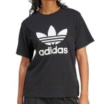 T - shirt noir femme adidas boxy