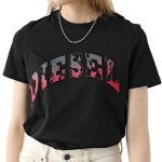T - shirt noir femme diesel g11