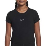 T - shirt noir fille nike slim mod crop