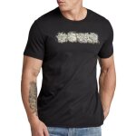 T - shirt noir homme g - star raw distressed logo