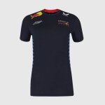 T - shirt officiel femme oracle red bull racing teamline max verstappen - bleu