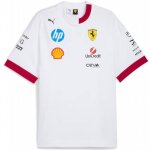 T - shirt oversize des pilotes scuderia ferrari - blanc - �dition sp�ciale grand prix de miami