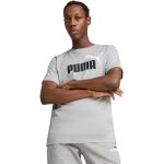 T - shirt puma ess 2 color no. 1 logo tee gris homme
