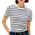 T - shirt rayures femme tommy hilfiger slim cody c - nk ss