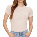 T - shirt rose femme guess n gj ss slim flower
