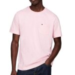 T - shirt rose homme tommy hilfiger essential solid pock
