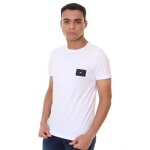 T - shirt tommy hilfiger homme blanc badge tee