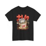 T - shirt unisexe chat japonais kawaii dans bol de nouilles ? tee - shirt design ramen manga & culture ...