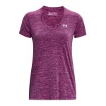 T - shirt violet femme under armour twisted tech