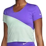 T - shirt violet / vert femme nike retro run