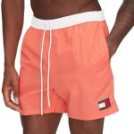 Short de bain orange homme tommy hilfiger drawstring