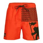 Short de bain rouge / noir homme gotcha 963500