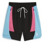 Short de basket noir / bleu / rose homme puma scoot x nl