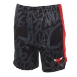 Short de basketball gris / rouge gar�on nba chicago bulls