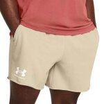 Short beige homme under armour rival terry 6