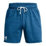 Short bleu fonc homme under armour rival terry 6