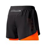 Shorts homme running double couche noir s�chage rapide fitness sport musculation gaomin? - orange orange#l ...