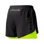 Shorts homme running double couche noir s�chage rapide fitness sport musculation gaomin? - vert vert#l ...