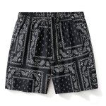 Short hommemode short extensible homme motif cachemirecasual short homme pour vacance piscine plage - ...