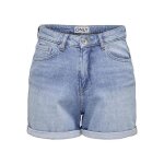 Short en jean - only - josephine - bleu clair - coupe r�guli�re - femme
