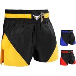 Short muay thai - mytra - fusion noir / jaune - ultra - léger - respirant - confort optimal Short muay thai - mytra - fusion noir / jaune - ultra - léger - respirant - confort optimal