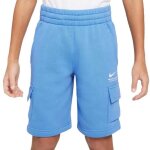 Short - nike - hv6971 - bleu - 80% coton / 20% polyester - taille �lastique