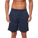 Short de sport pour homme - cflex - short de fitness l�ger - bleu marine