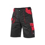 Short de travail pour homme professional - shorts trs durables - cxs - noir et rouge