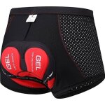 Shorts de v�lo gel 3d rembourr� - homme - noir - respirant s�chage rapide noir#m
