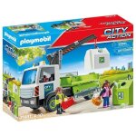 Jouet - playmobil - camion - grue de recyclage de verre - grue pivotante - 2 personnages - 4 ans et plus ...
