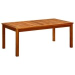 Sib table basse de jardin 110x60x45 cm bois solide dacacia - ako7542050659850 Sib table basse de jardin 110x60x45 cm bois solide dacacia - ako7542050659850
