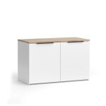 Sideboard wido, 40x50cm avec 2 portes, blanc / sonoma, vicco
