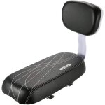 Siège arrière de vélo pour enfants ? selle avec dossier en cuir fixation sécurisée au porte - bagages ... Siège arrière de vélo pour enfants ? selle avec dossier en cuir fixation sécurisée au porte - bagages ...