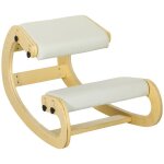 Siège assis genoux - homcom - en bois - fonction à bascule - réglable pour bureau à domicile - crème Siège assis genoux - homcom - en bois - fonction à bascule - réglable pour bureau à domicile - crème
