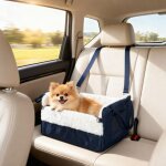 Si�ge auto pour chien avec ceinture de s�curit� et fixation si�ge de voiture pour chiens 55 x 46 x 32 ...