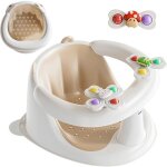 Si�ge de bain antid�rapant pour b�b� 1 - 3 ans avec jouet rotatif ? s�curit� et jeu en bain piscine jardin ...