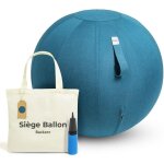 Si�ge ballon - ballon ergonomique bureau & yoga chaise ballon en taille 55cm 65cm 75cm - capacit� 110kg ...