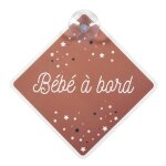 Signal�tique b�b� � bord avec ventouse / dimensions : 195 x 195 cm (mod�le: cmp - pu1067 brique)