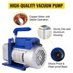Sihao pompe � vide 48 cfm 1 / 3 hp fabriqu�e avec un bo�tier en alliage daluminium et un moteur � bobinage ...