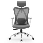 Sihoo m18 chaise de bureau ergonomique avec support lombaire appui - t�te et accoudoirs r�glables tissu ...