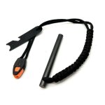 Silex de survie briquet bushcraft allume - feu r�sistant vent / pluie pour camping randonn�e �quipement ...